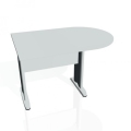 Doplnkový stôl Cross, 120x75,5x80 cm, sivá/kov