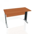 Pracovný stôl Cross, 120x75,5x60 cm, čerešňa/kov