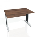 Pracovný stôl Cross, 120x75,5x80 cm, orech/kov