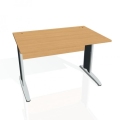 Pracovný stôl Cross, 120x75,5x80 cm, buk/kov