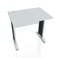 Pracovný stôl Cross, 80x75,5x60 cm, sivý/kov