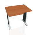 Pracovný stôl Cross, 80x75,5x60 cm, čerešňa/kov