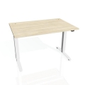 Pracovný stôl Motion, ZO, 2S, 160x70,5-120,5x80 cm, agát/biela