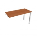 Pracovný stôl Uni k pozdĺ. reťazeniu, 120x75,5x60 cm, čerešňa/biela