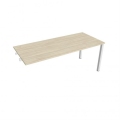 Pracovný stôl Uni k pozdĺ. reťazeniu, 180x75,5x80 cm, agát/biela