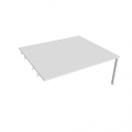 Pracovný stôl Uni k pozdĺ. reťazeniu, 180x75,5x160 cm, biela/biela