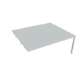 Pracovný stôl Uni k pozdĺ. reťazeniu, 180x75,5x160 cm, sivá/biela